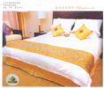 Hotel room supply the goods with tourist items bedding